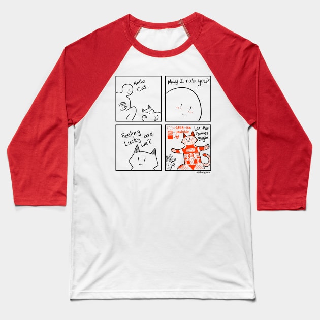 Rubbing cats Baseball T-Shirt by xibang